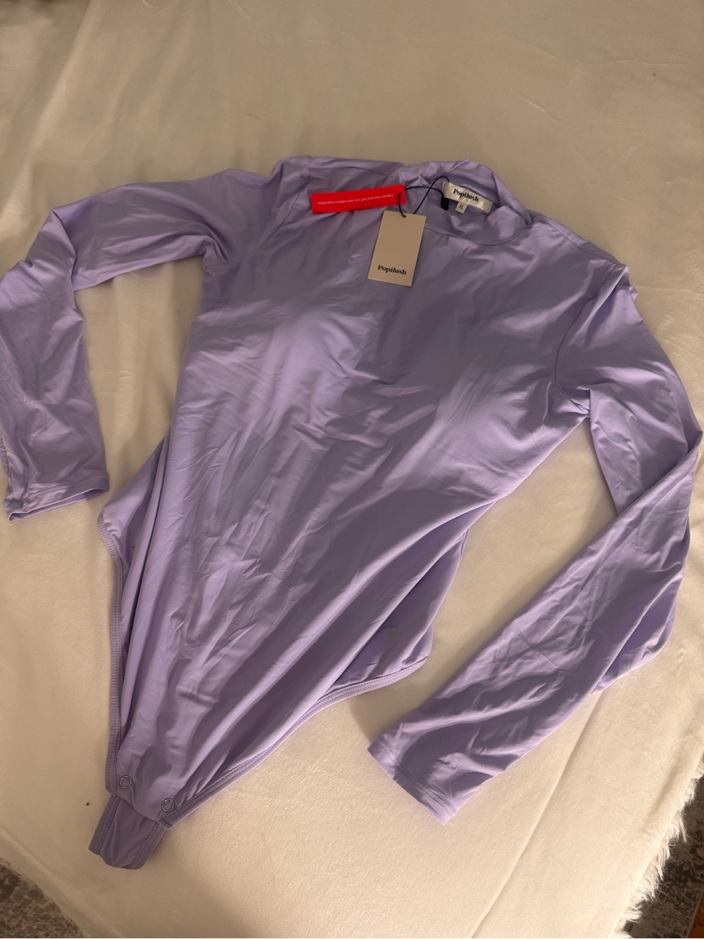 Popilush tummy control seamless shaper long sleeve turtleneck thong bodysuit - Picture 8 of 10